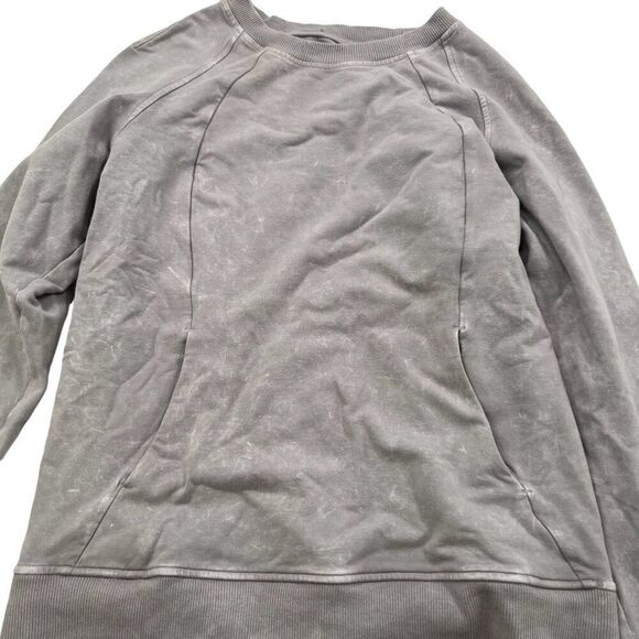 Lululemon Scuba Crew Washed Lunar Rock Grey Size 10 - Picture 5 of 7